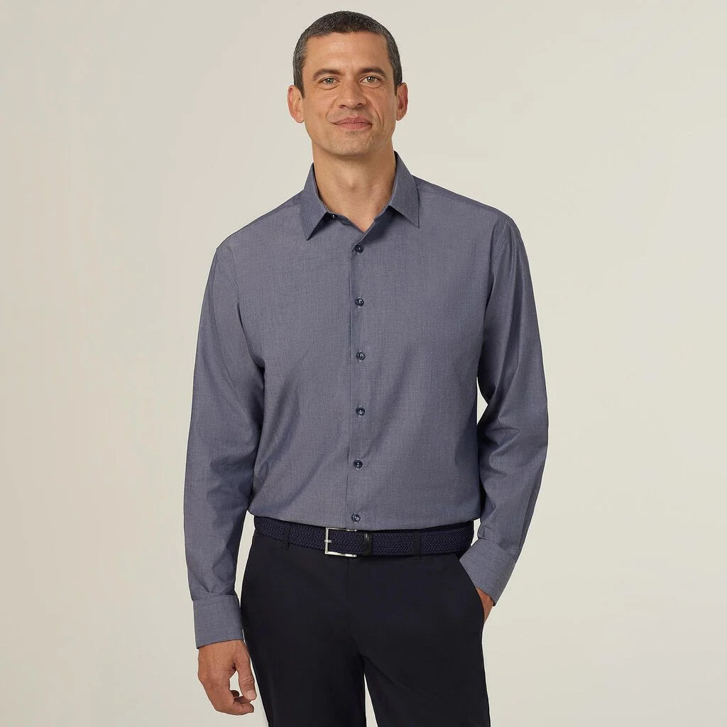 Poly Cotton End On End Long Sleeve Shirt - CATJ8V