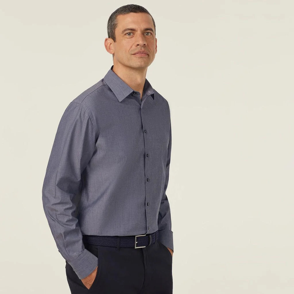 Poly Cotton End On End Long Sleeve Shirt - CATJ8V