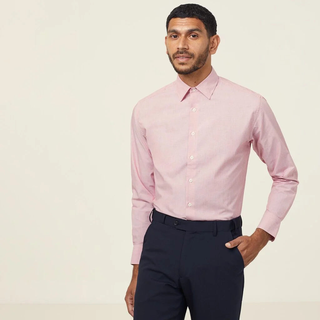 Poly Cotton End On End Long Sleeve Shirt - CATJ8V