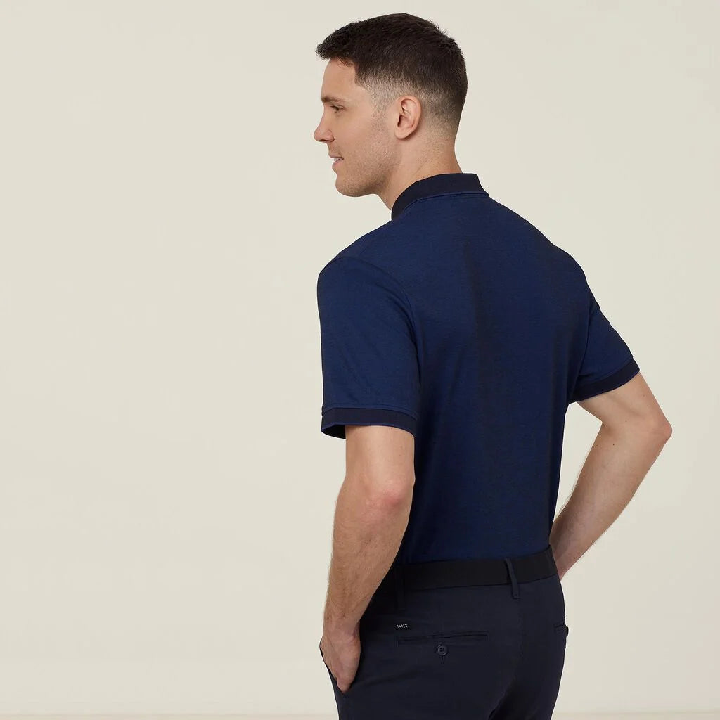 Textured Cotton Poly Short Sleeve Polo - CATJA4