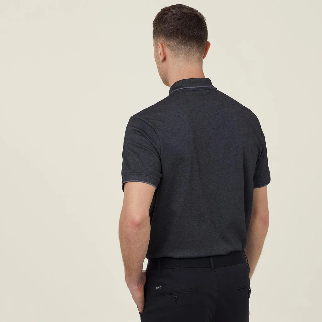 Textured Cotton Poly Short Sleeve Polo - CATJA4