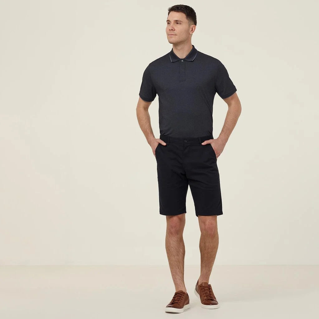 Textured Cotton Poly Short Sleeve Polo - CATJA4