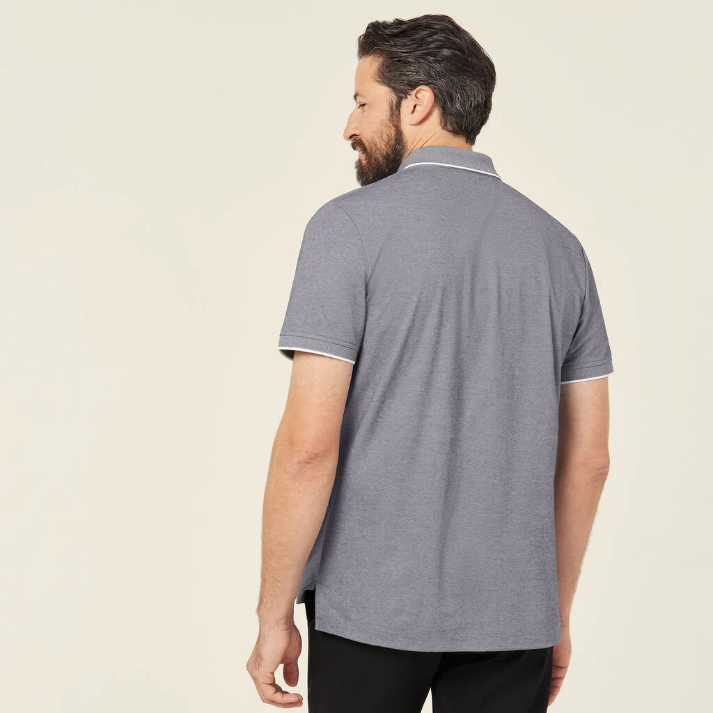 Textured Cotton Poly Short Sleeve Polo - CATJA4