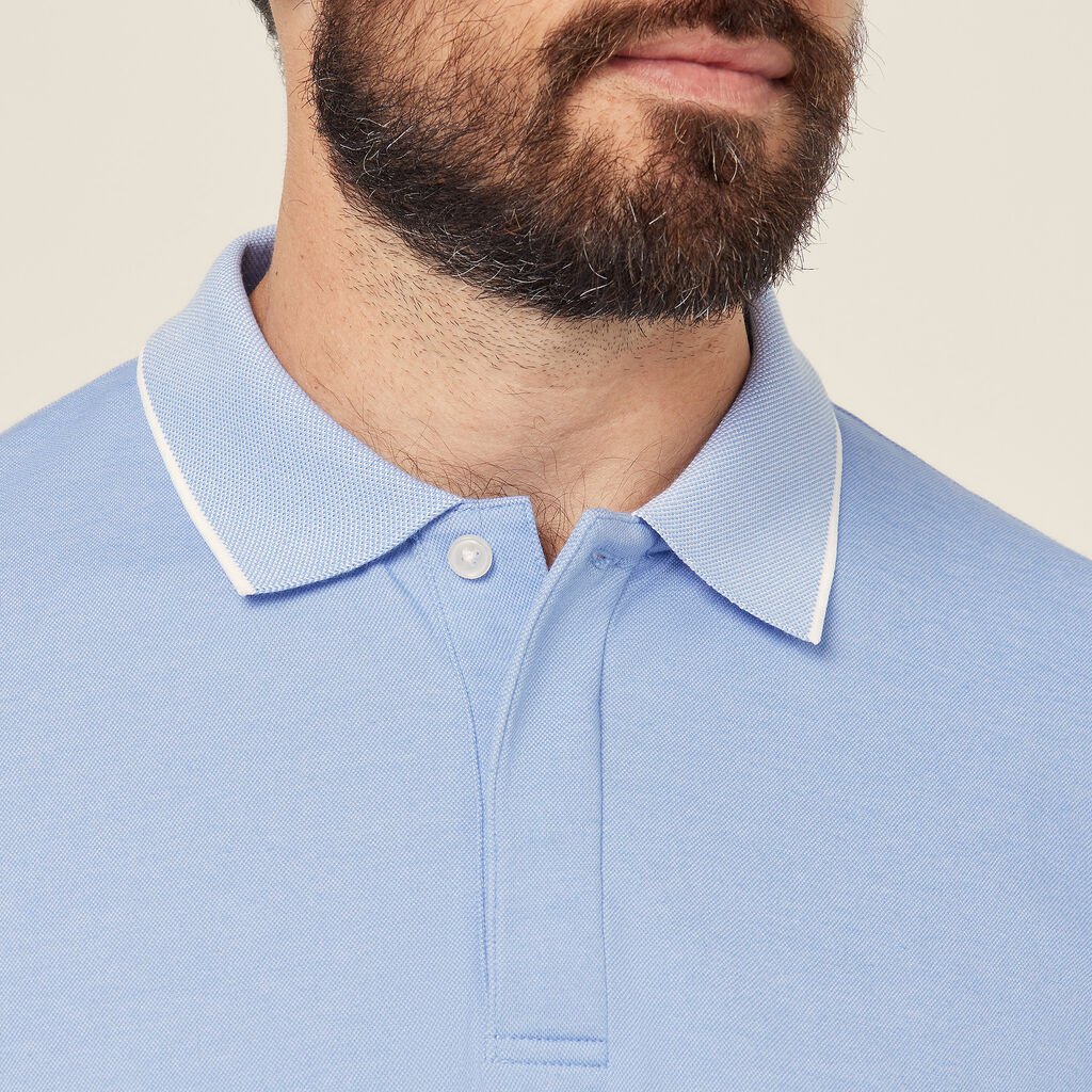 Textured Cotton Poly Short Sleeve Polo - CATJA4