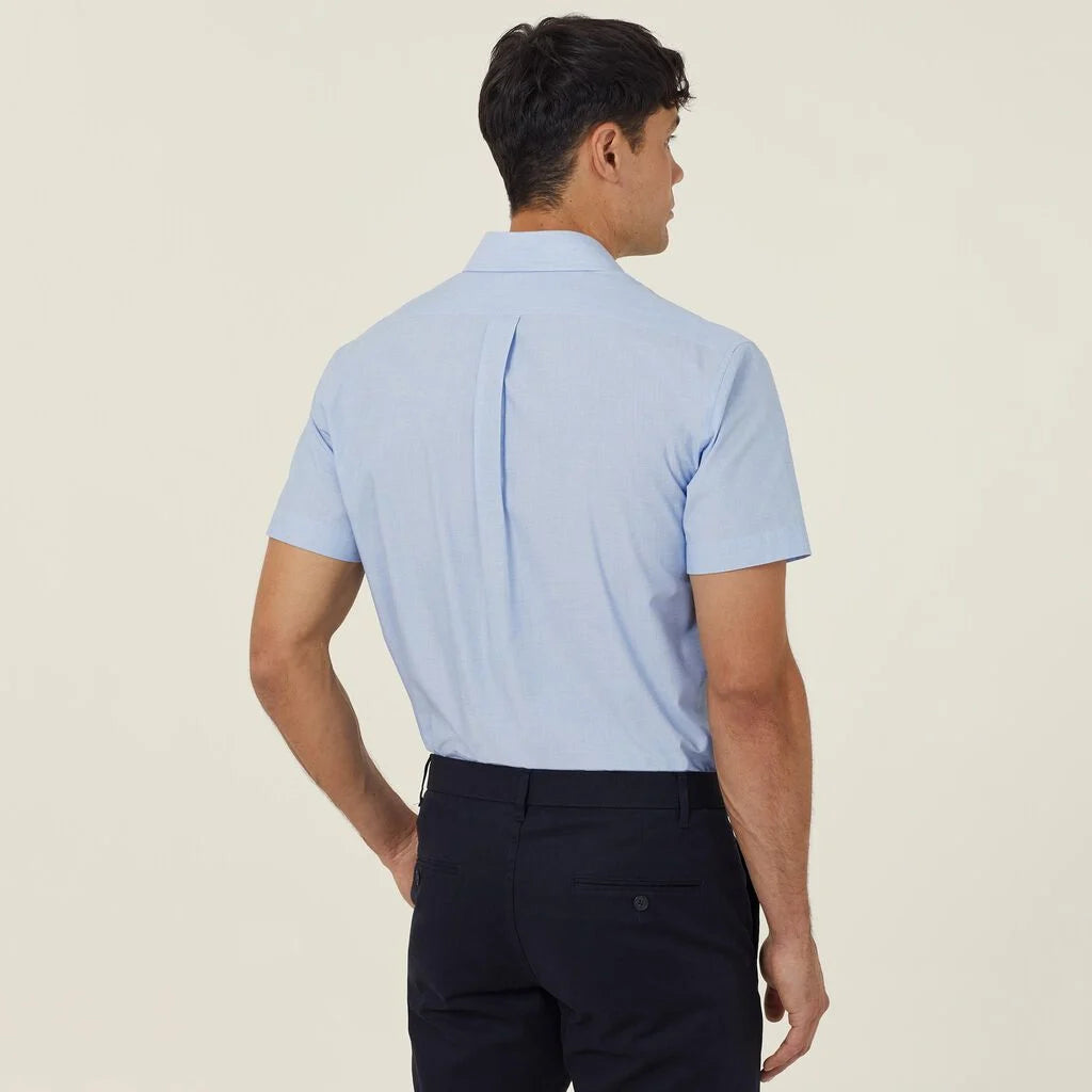 Poly Cotton End On End Short Sleeve Shirt - CATJB7