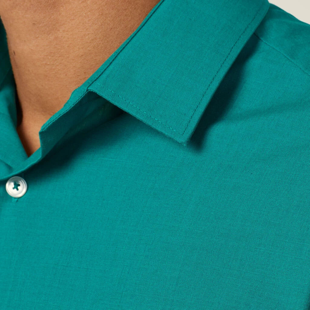 Poly Cotton End On End Short Sleeve Shirt - CATJB7