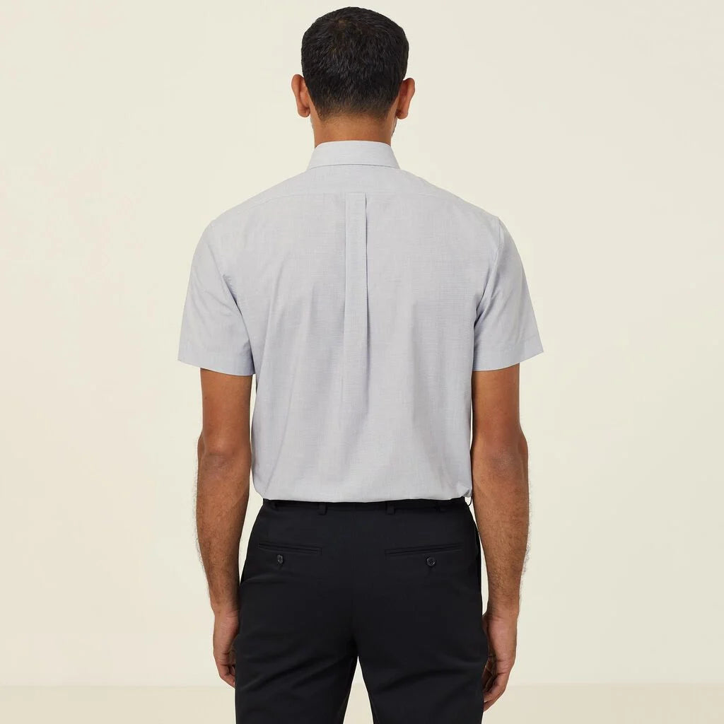 Poly Cotton End On End Short Sleeve Shirt - CATJB7