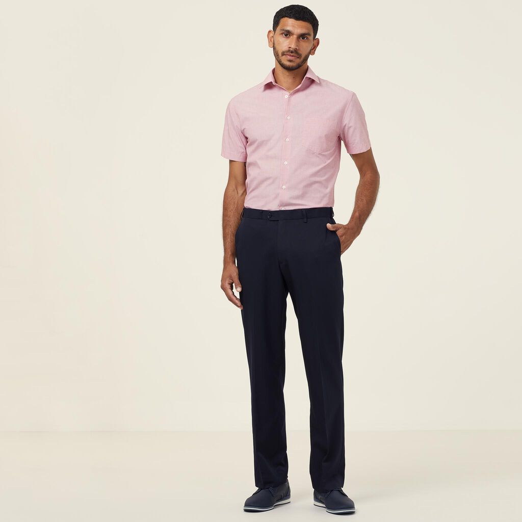 Poly Cotton End On End Short Sleeve Shirt - CATJB7