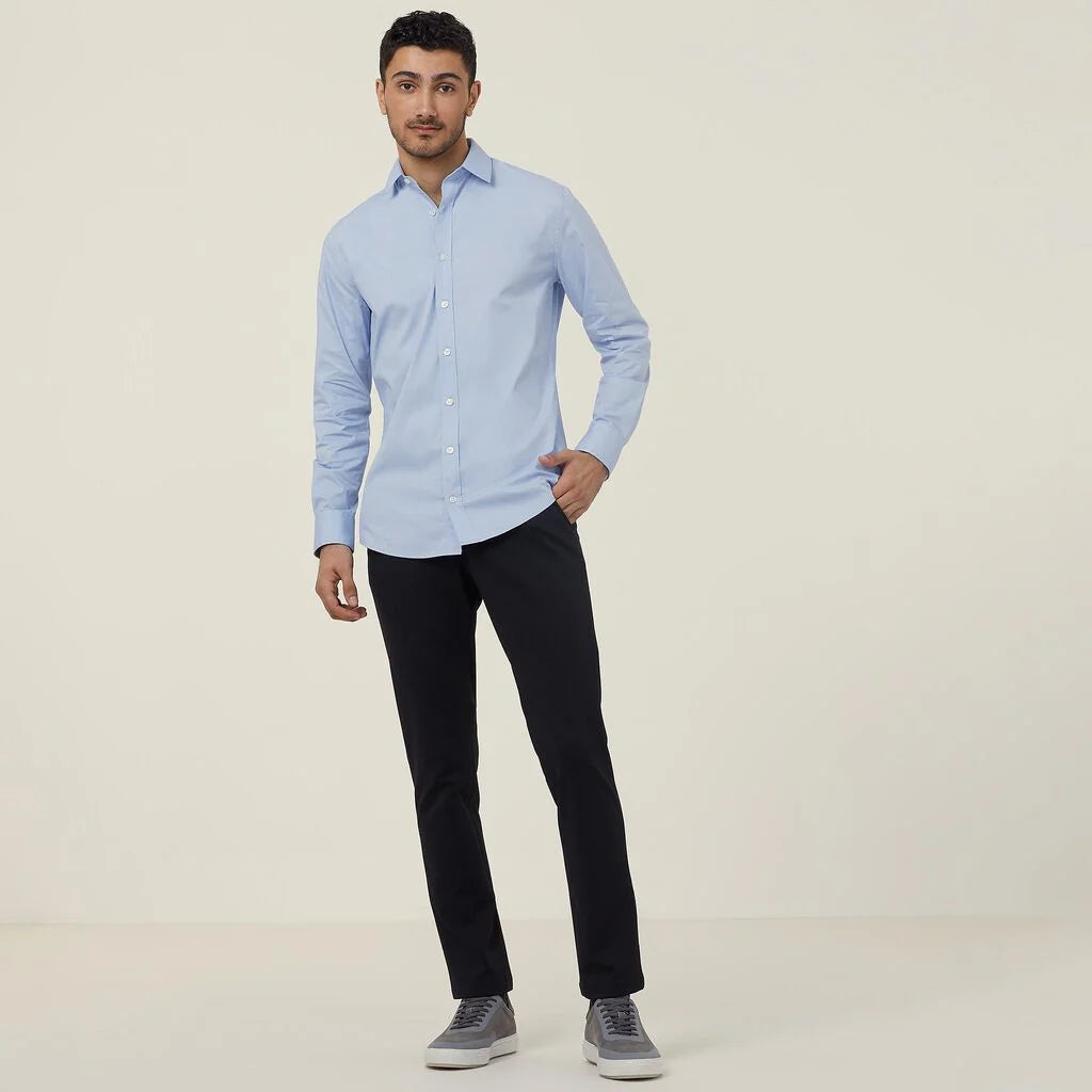 Avignon Stretch Long Sleeve Slim Shirt - CATJDG