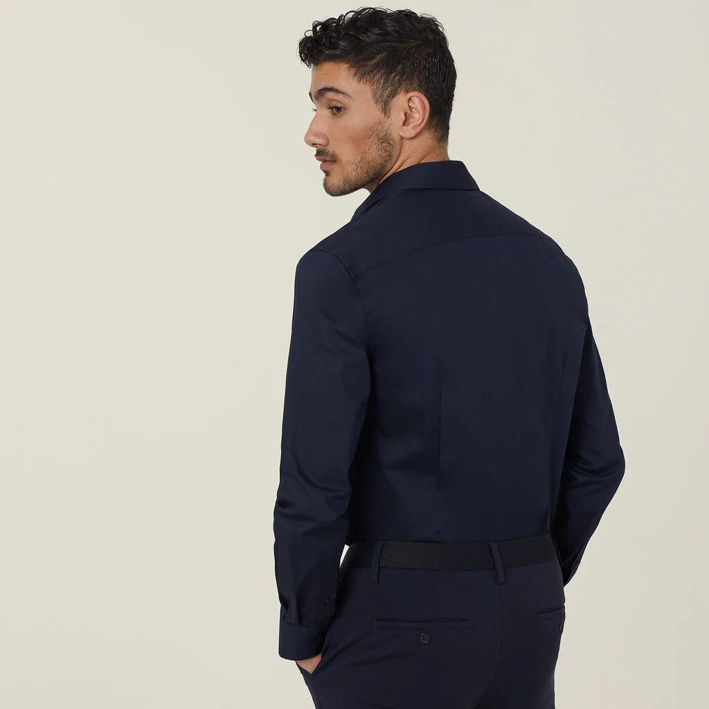 Avignon Stretch Long Sleeve Slim Shirt - CATJDG