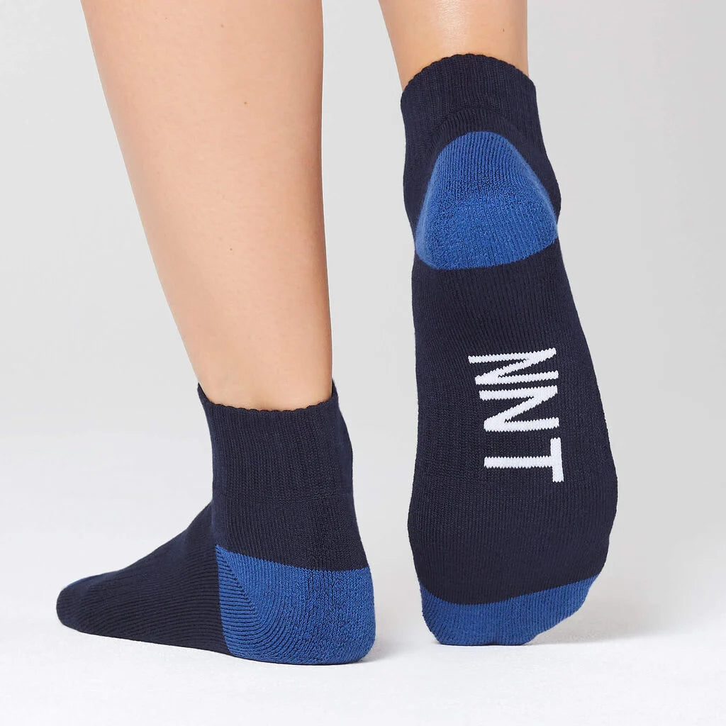 Bamboo Contrast Heel Sports Ankle Socks - CATKDN