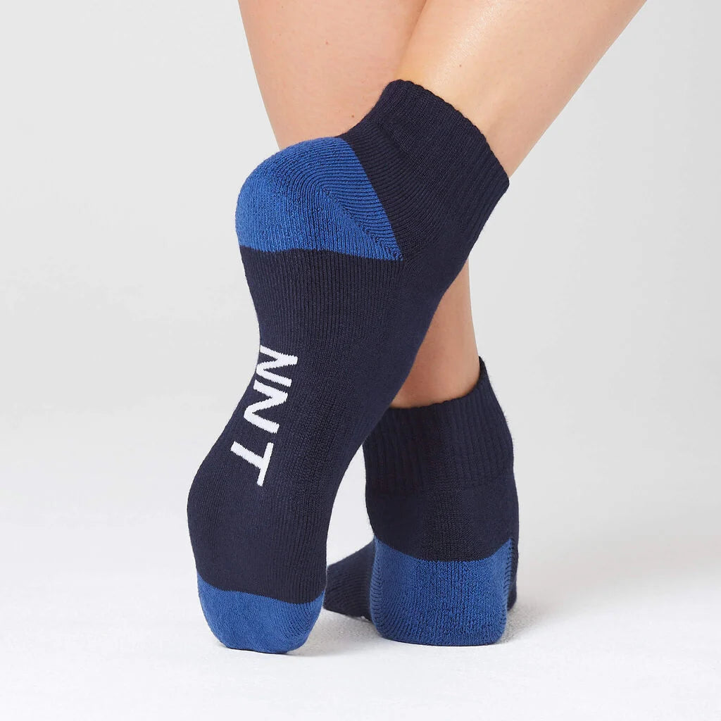 Bamboo Contrast Heel Sports Ankle Socks - CATKDN