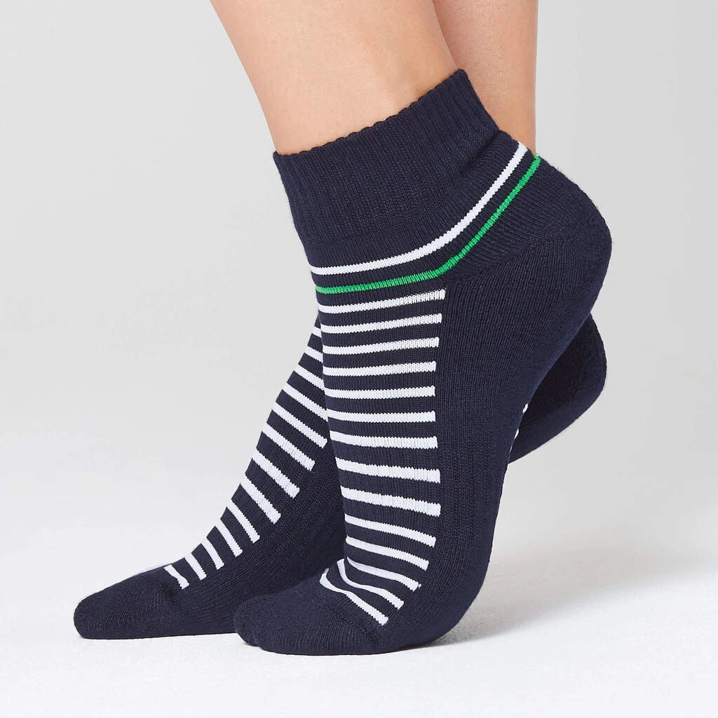 Bamboo Stripe Sports Ankle Socks - CATKDP