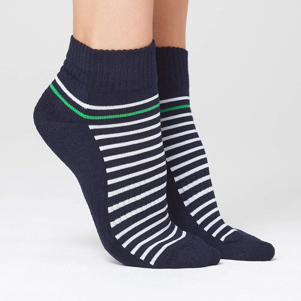 Bamboo Stripe Sports Ankle Socks - CATKDP