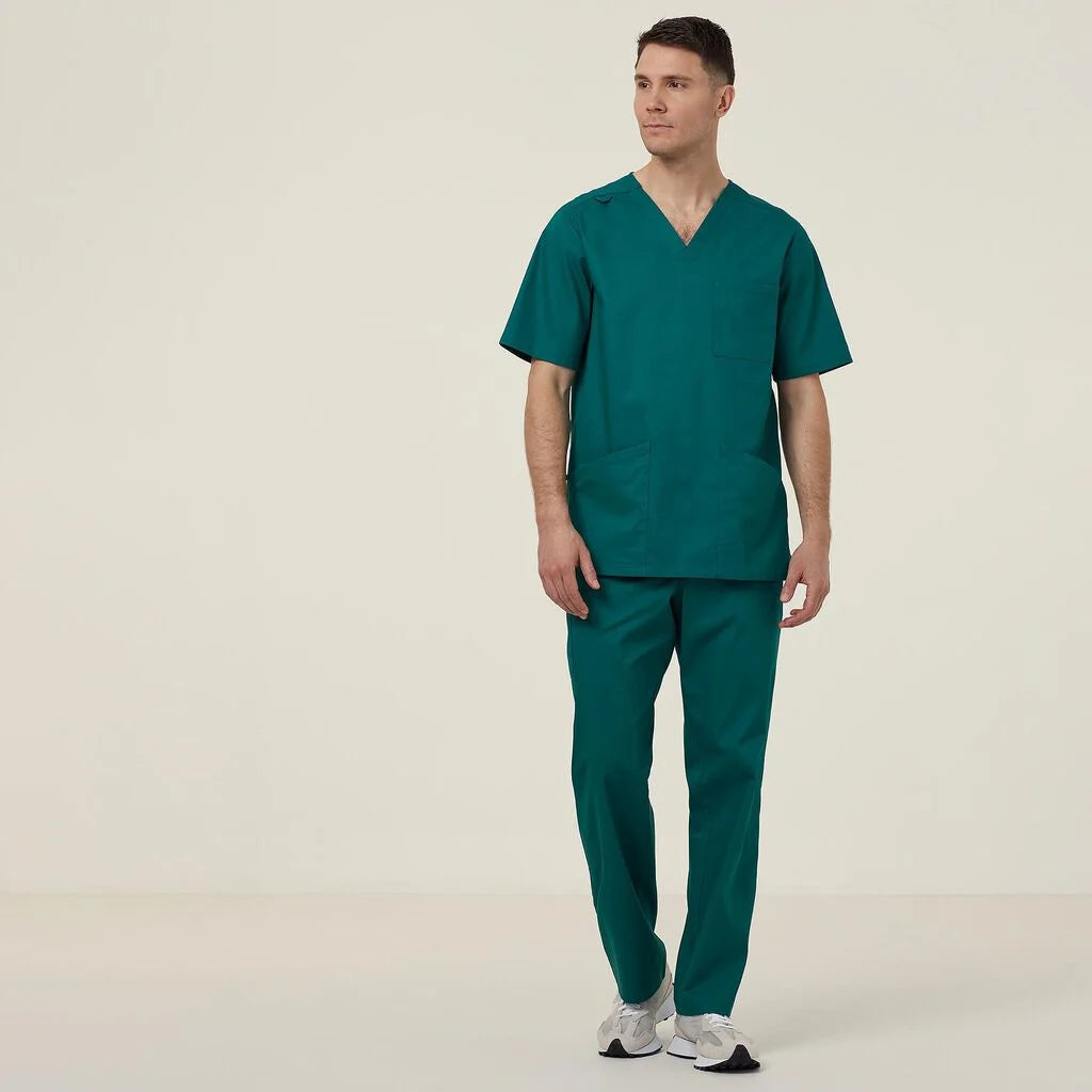 Vital Antibacterial Swan Scrub Pant - CATQ4B Hunter Green/ Purple