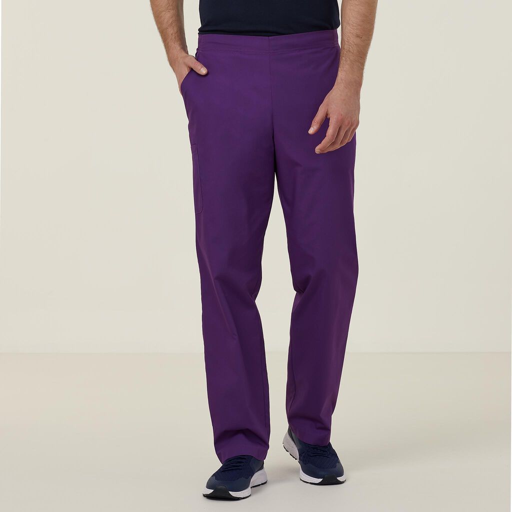 Vital Antibacterial Swan Scrub Pant - CATQ4B Hunter Green/ Purple