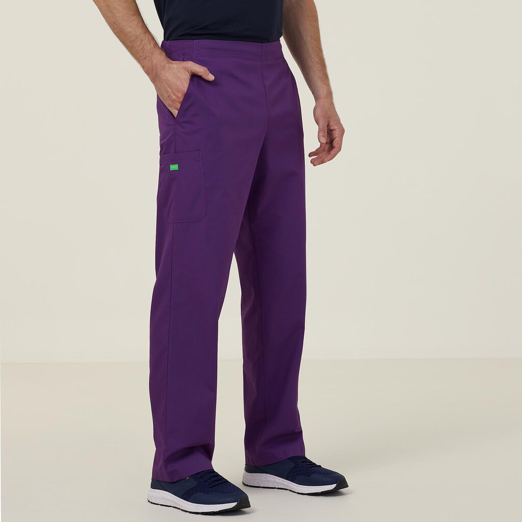 Vital Antibacterial Swan Scrub Pant - CATQ4B Hunter Green/ Purple