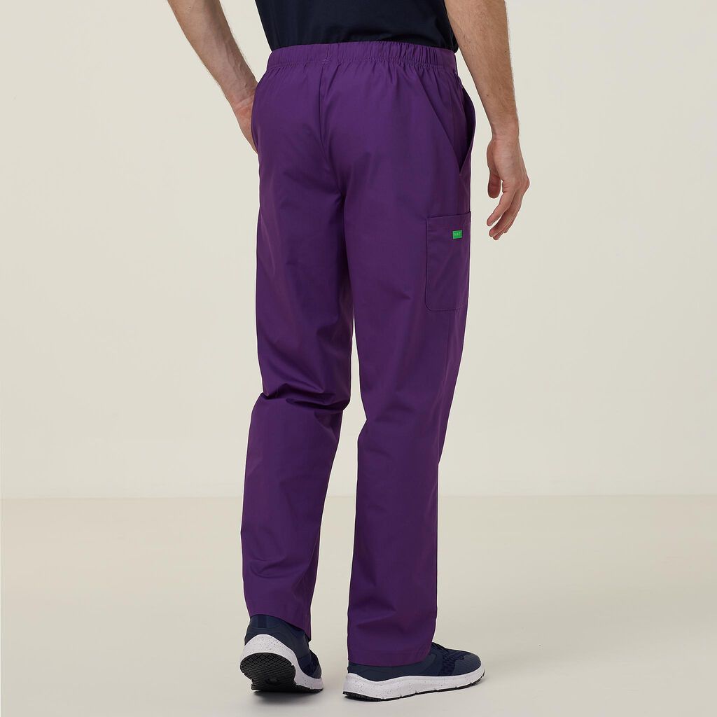 Vital Antibacterial Swan Scrub Pant - CATQ4B Hunter Green/ Purple