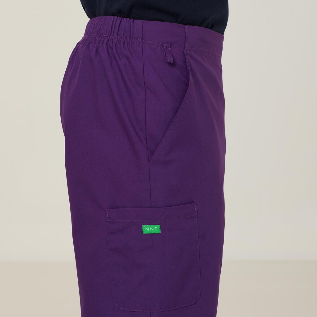 Vital Antibacterial Swan Scrub Pant - CATQ4B Hunter Green/ Purple
