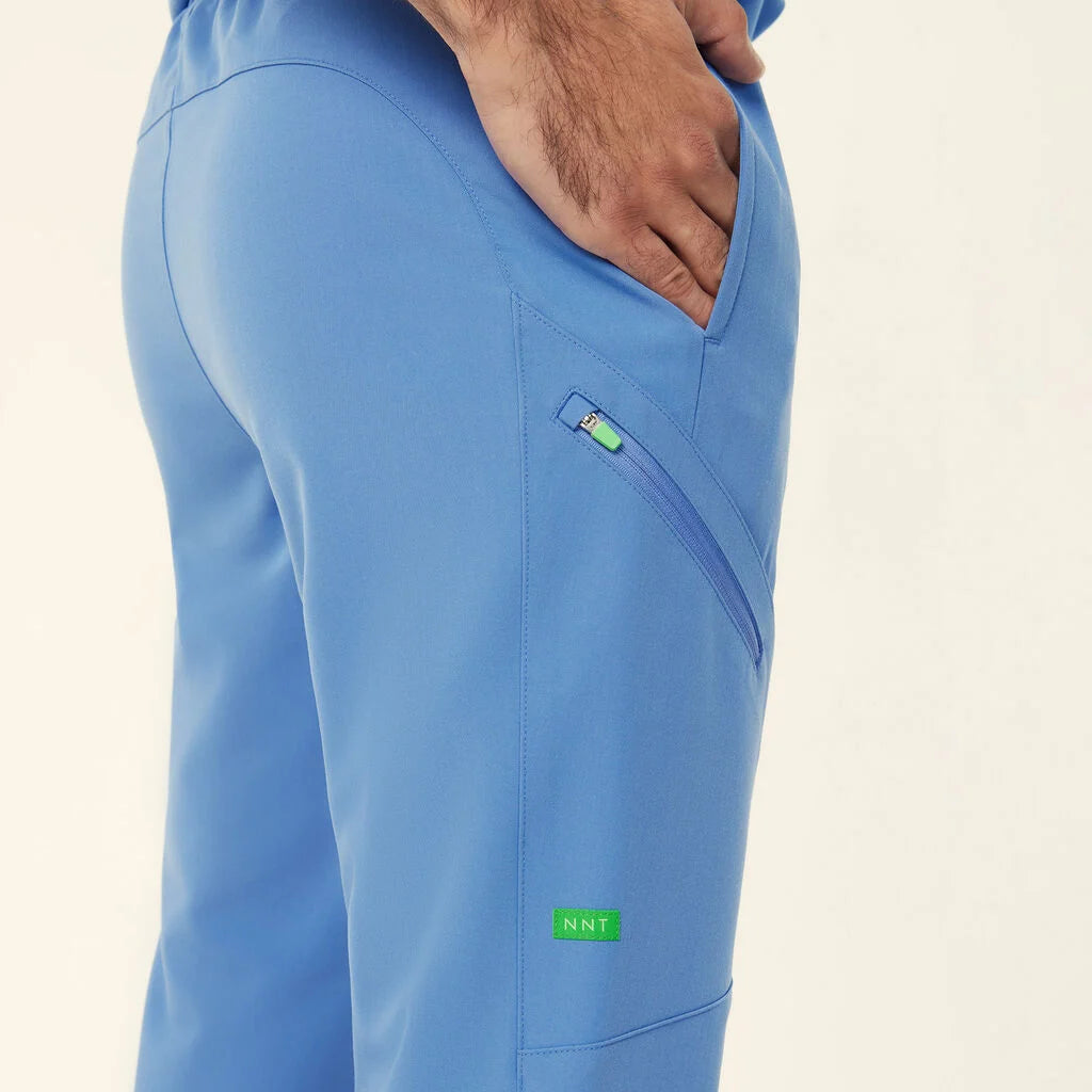 Invigorate Drew UNISEX Scrub Pants - CATQ54 Pink/Light Blue/Navy