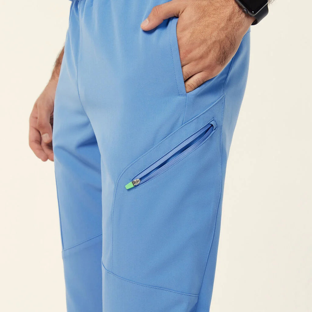 Invigorate Drew UNISEX Scrub Pants - CATQ54 Pink/Light Blue/Navy