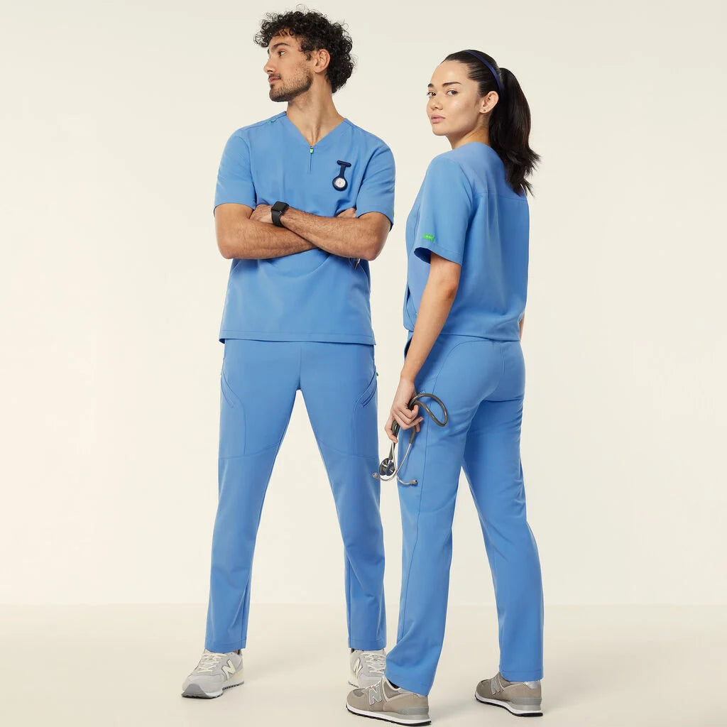 Invigorate Drew UNISEX Scrub Pants - CATQ54 Pink/Light Blue/Navy
