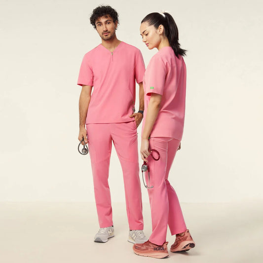 Invigorate Drew UNISEX Scrub Pants - CATQ54 Pink/Light Blue/Navy
