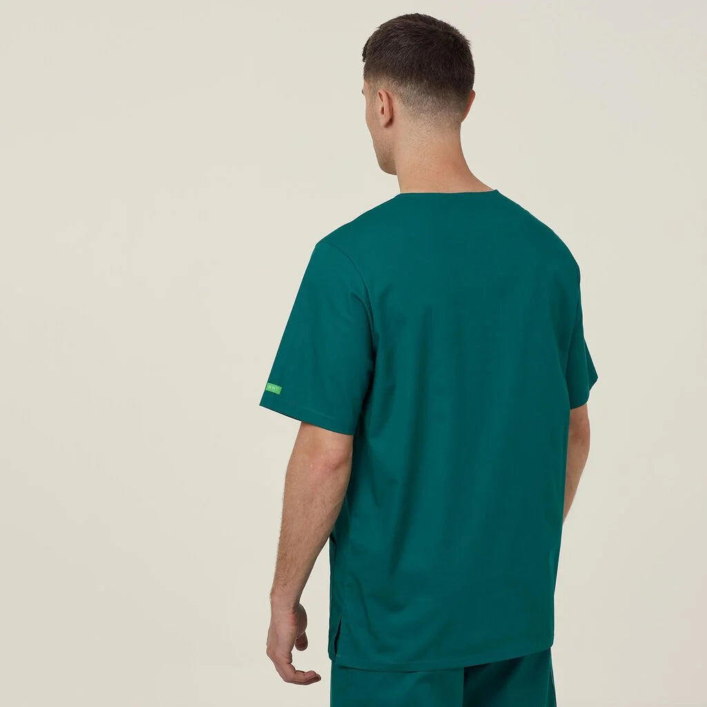 Vital Antibacterial Chang Scrub Top - CATRFS Hunter Green/Purple