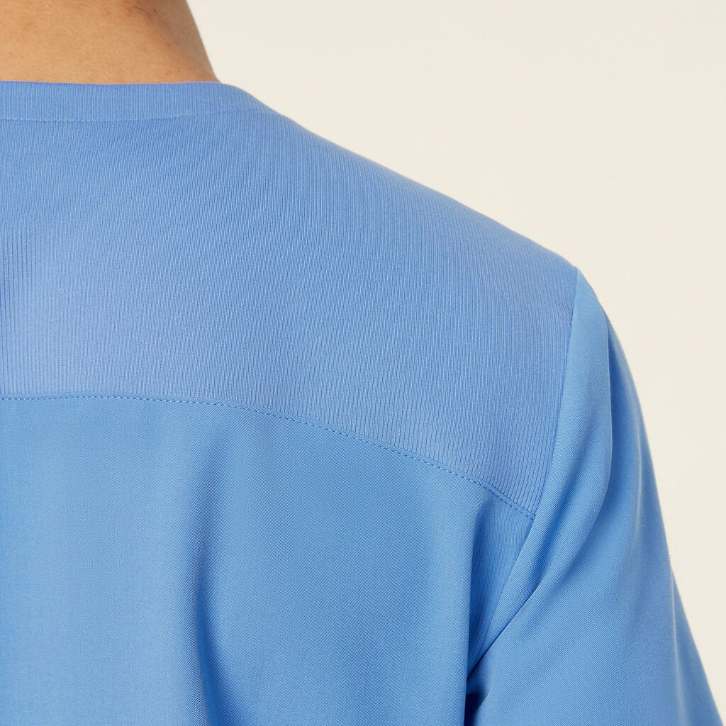 Invigorate Charles UNISEX Scrub Top CATRHL - Pink, Light Blue, Navy