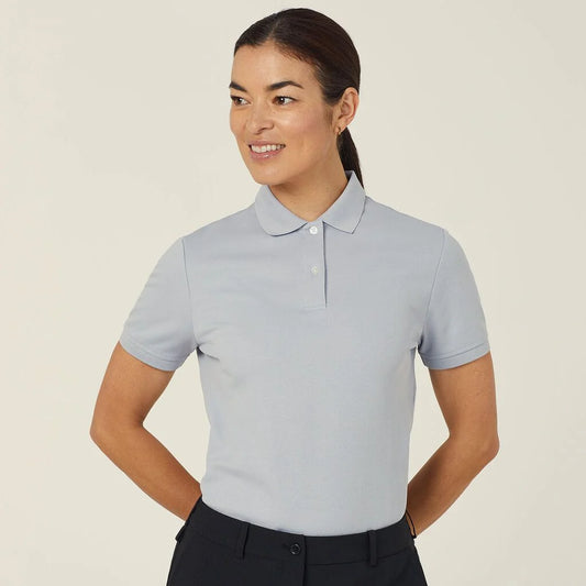 Antibacterial Polyface Short Sleeve Polo - CATU58 SIL