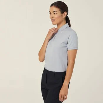 Antibacterial Polyface Short Sleeve Polo - CATU58 SIL