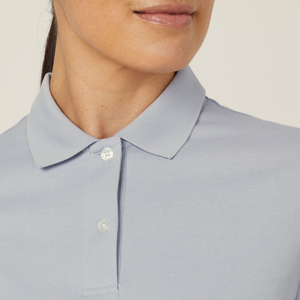 Antibacterial Polyface Short Sleeve Polo - CATU58 SIL