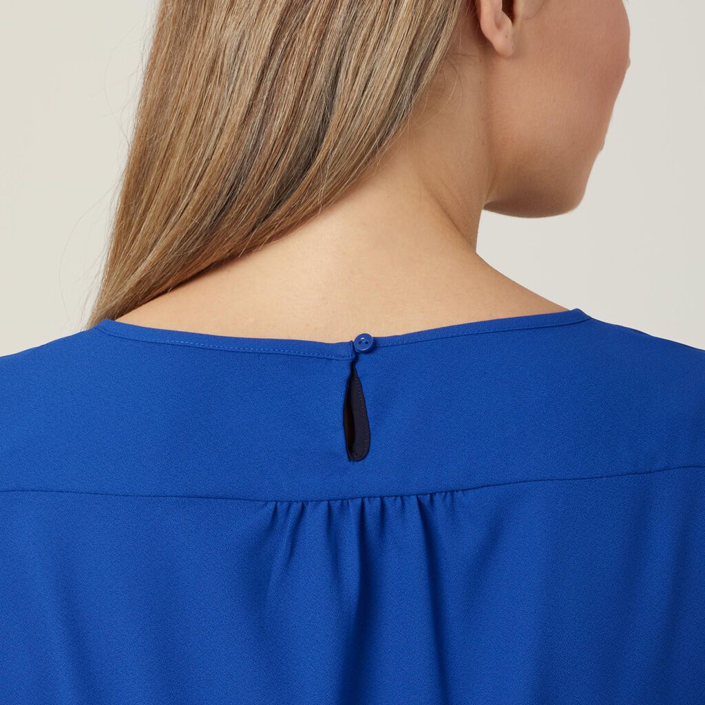 French Georgette Fluted Sleeve Top - CATU5T