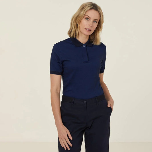 Textured Cotton Poly Short Sleeve Polo - CATUF9