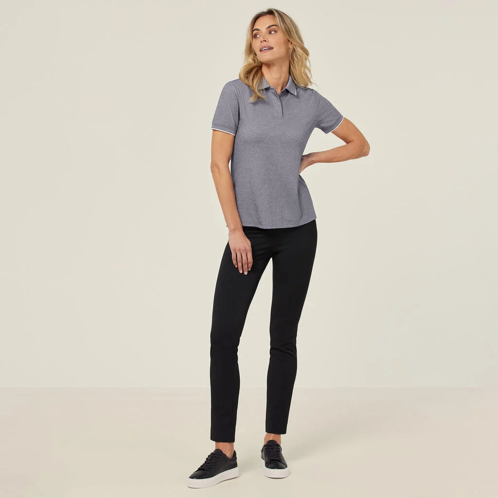 Textured Cotton Poly Short Sleeve Polo - CATUF9