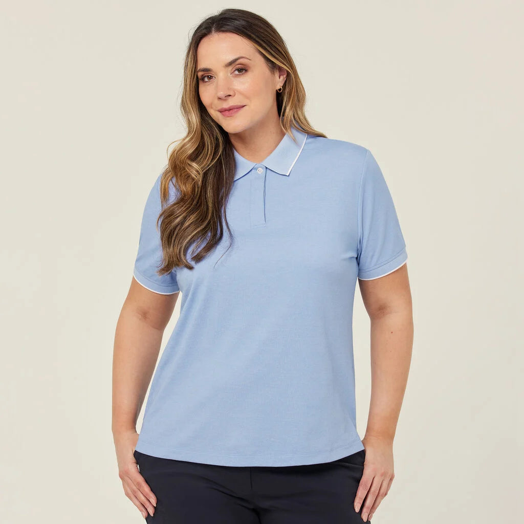 Textured Cotton Poly Short Sleeve Polo - CATUF9