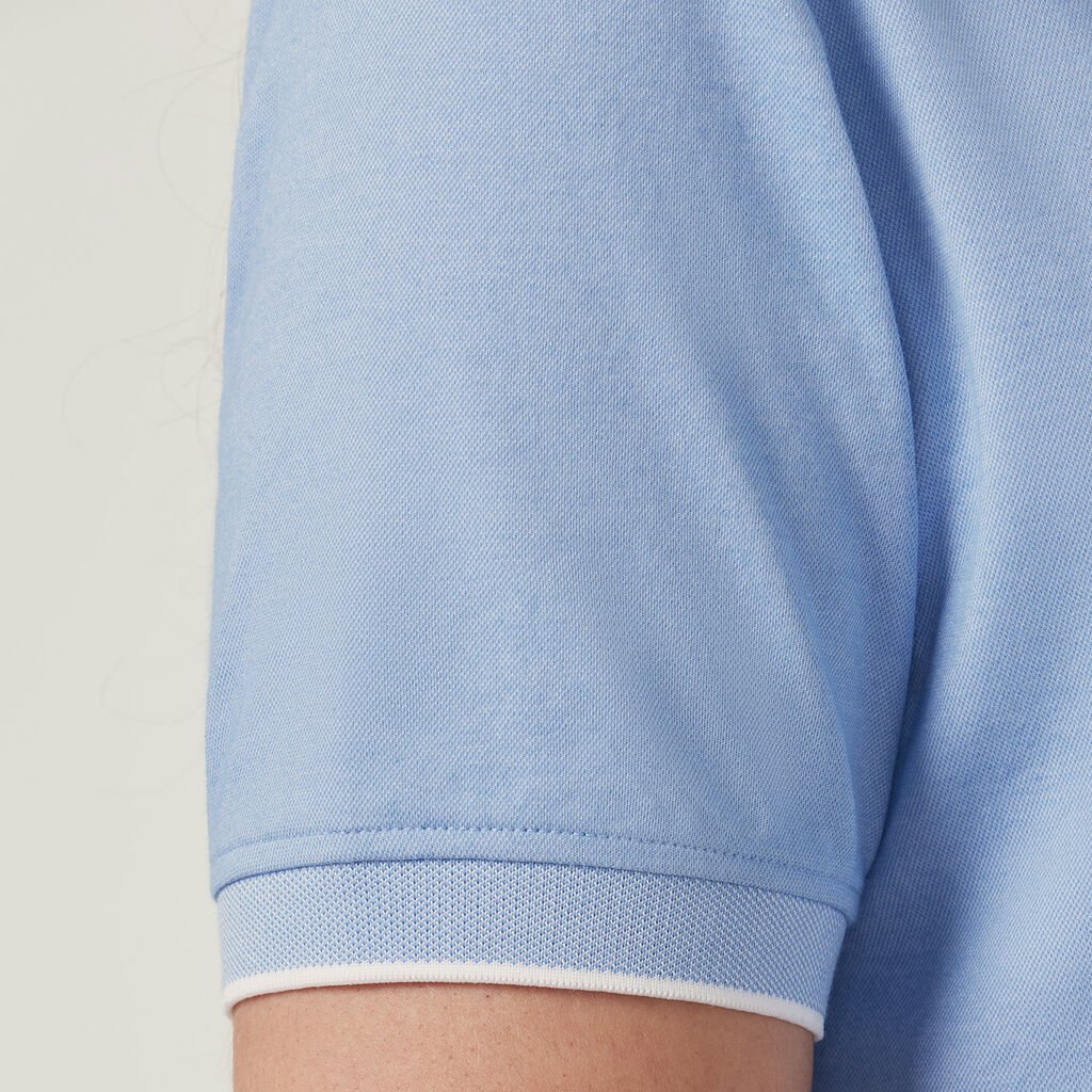 Textured Cotton Poly Short Sleeve Polo - CATUF9