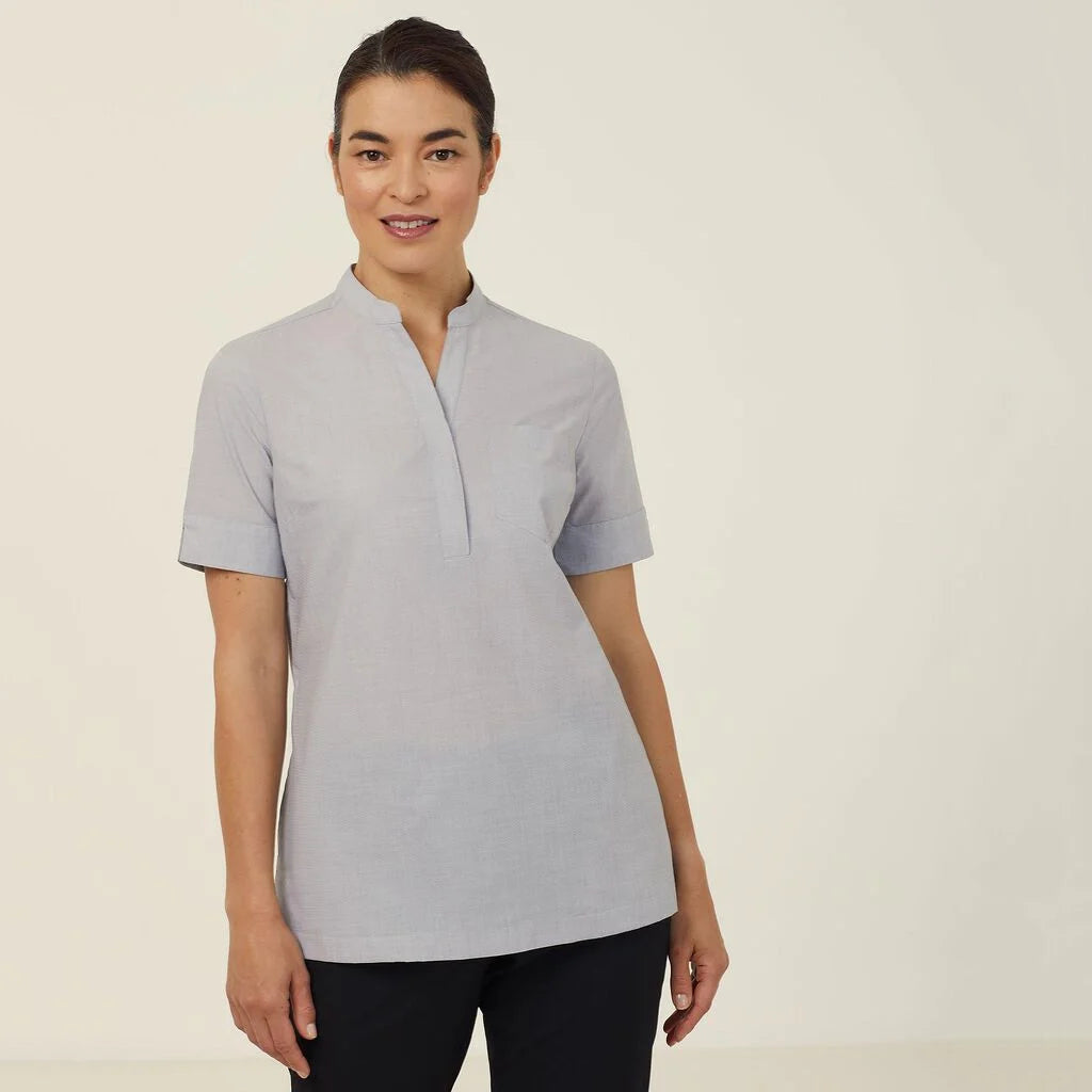 Poly Cotton End On End Short Sleeve Tunic - CATUGA
