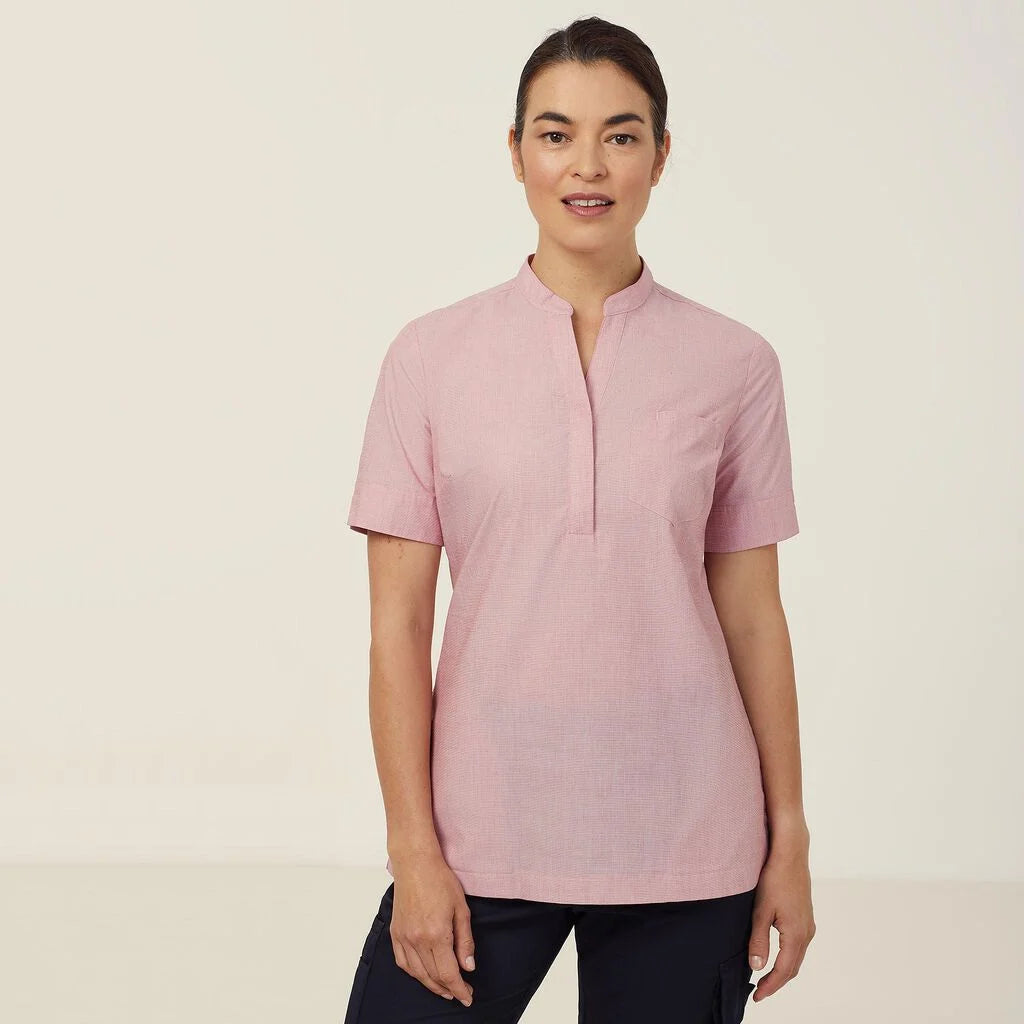 Poly Cotton End On End Short Sleeve Tunic - CATUGA