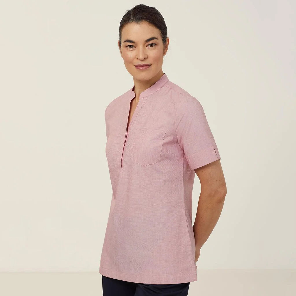 Poly Cotton End On End Short Sleeve Tunic - CATUGA
