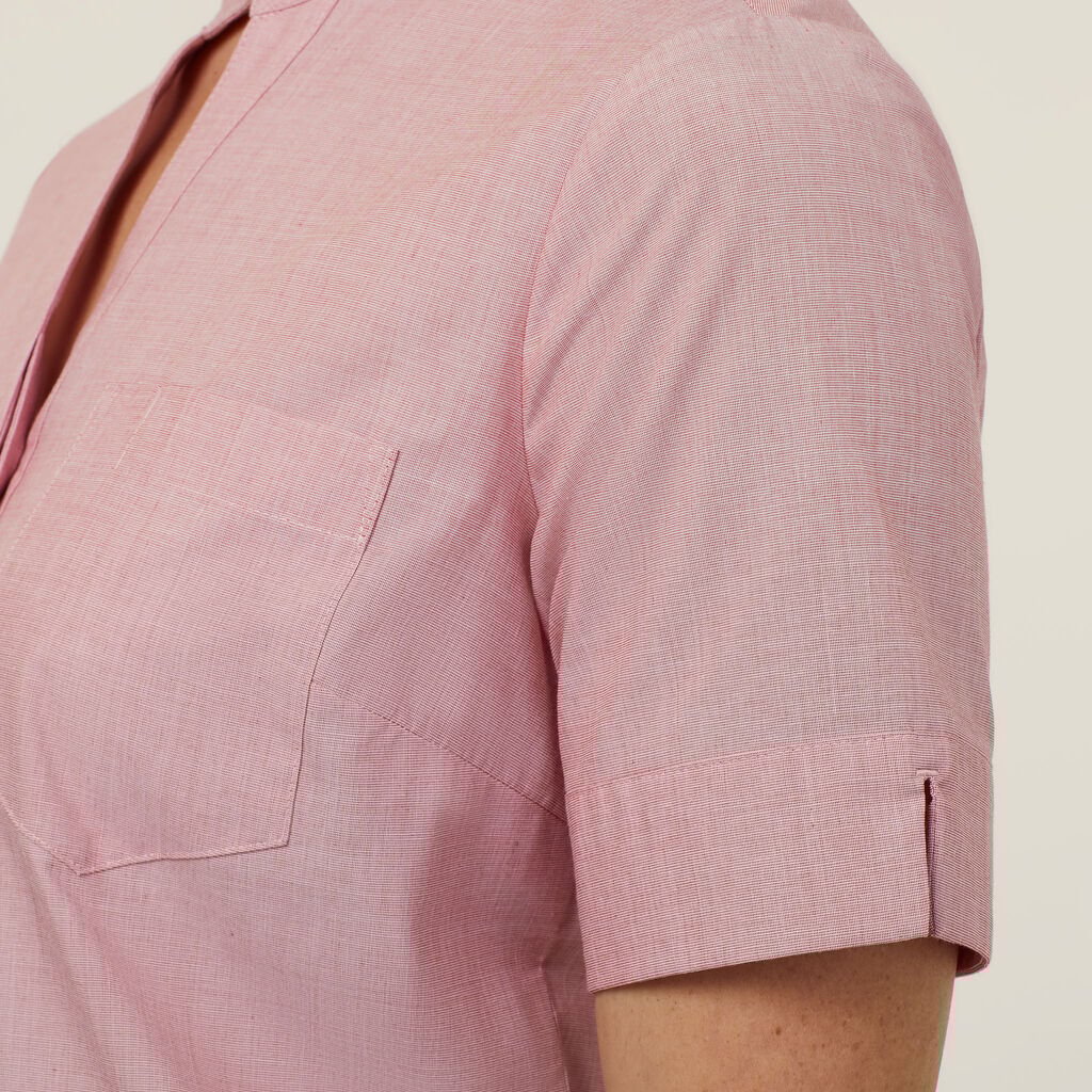 Poly Cotton End On End Short Sleeve Tunic - CATUGA